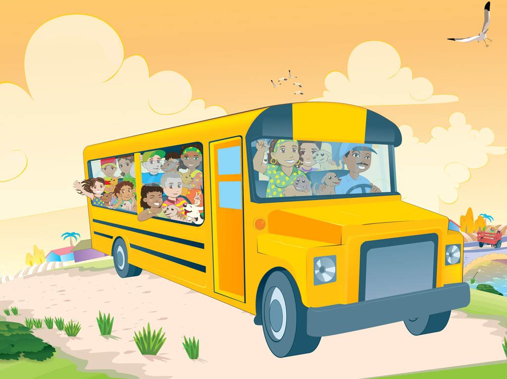 Kids-In-School-Bus